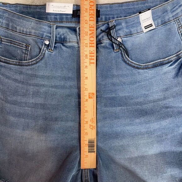 Judy Blue Denim Shorts High Rise Cuffed Hem Women 3XL Stretch Tummy Control - Picture 7 of 13